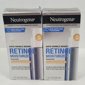 Neutrogena Retinol Moisturizer SPF 30 Sunscreen 1 Fl Oz Set of 2 NIB